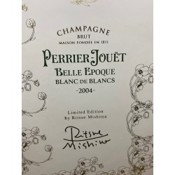 Champagne Belle Epoque 2004 Ritsue Mishima Blanc de Blancs Limited Edition Perrier-Jouet cofanetto